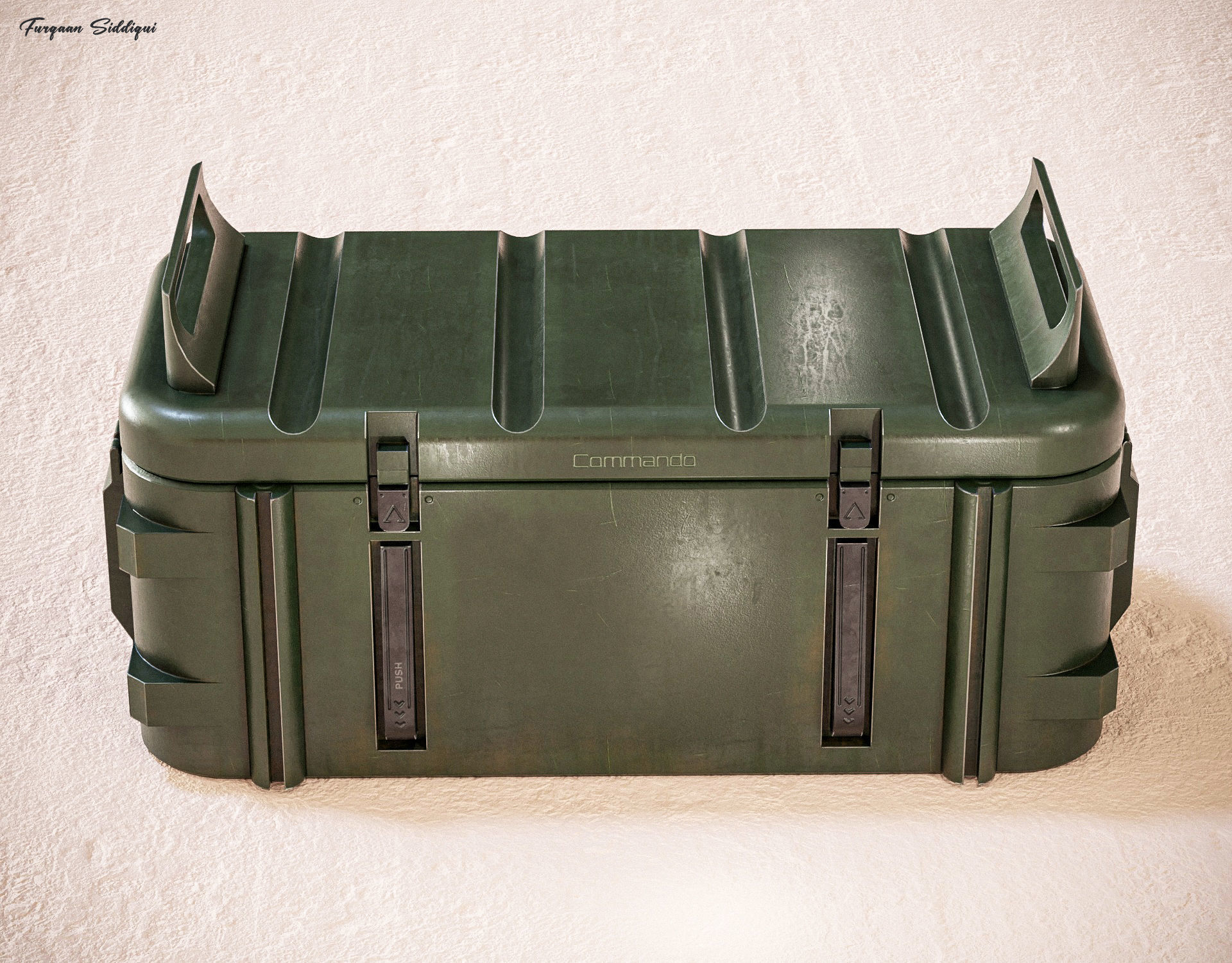 Military Weapon Crate V2 PBR Low-poly 3D model_5