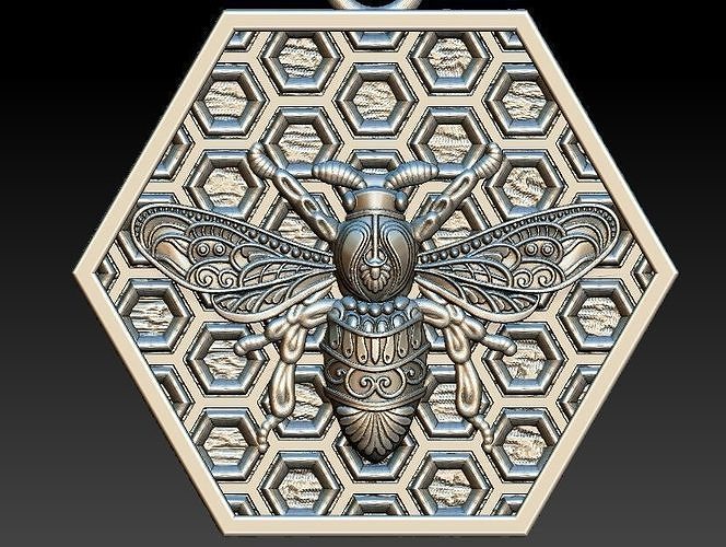 bee pendant 3D model