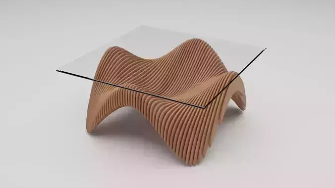 parametric table 3D model