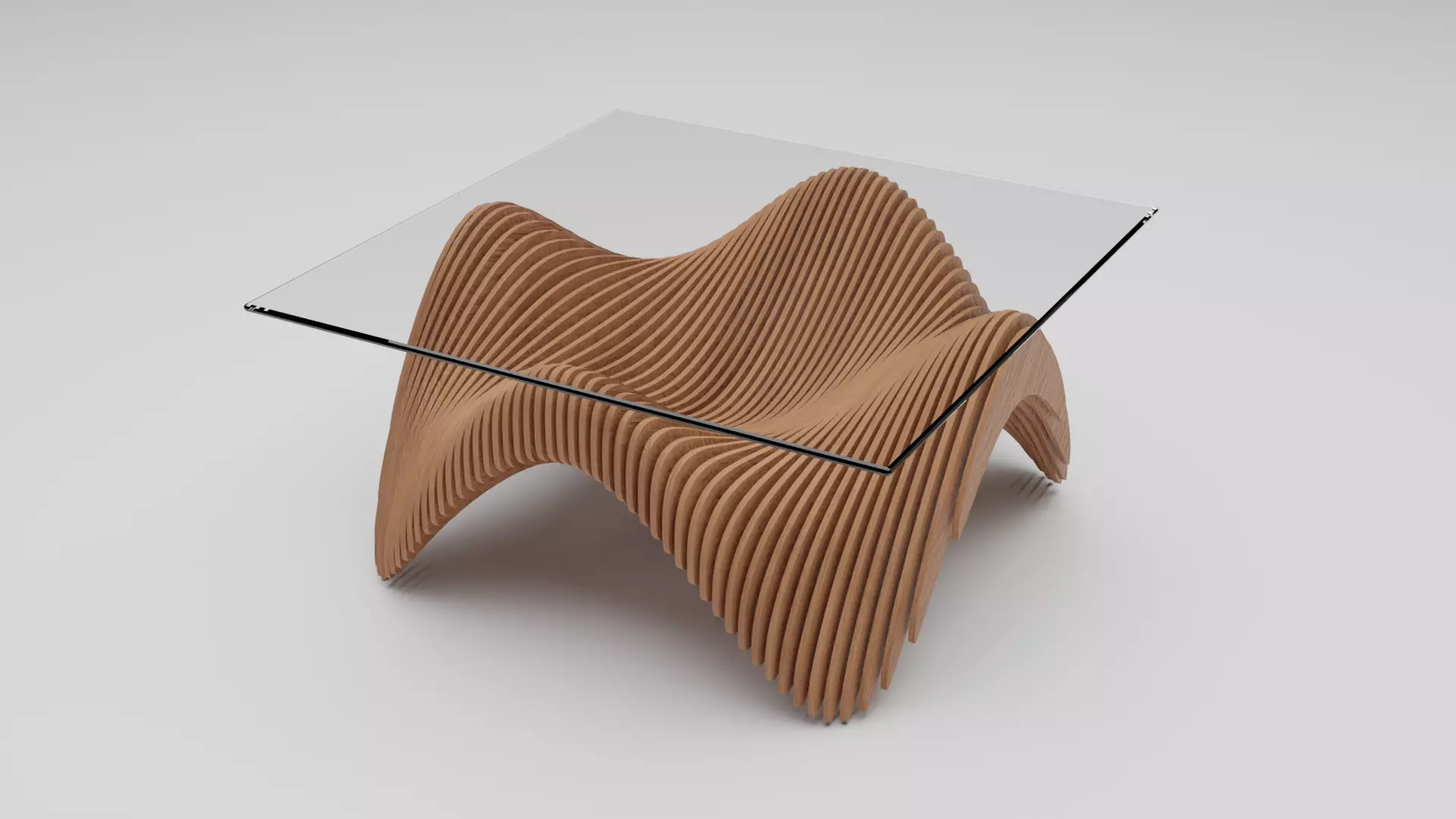 parametric table 3D model_0