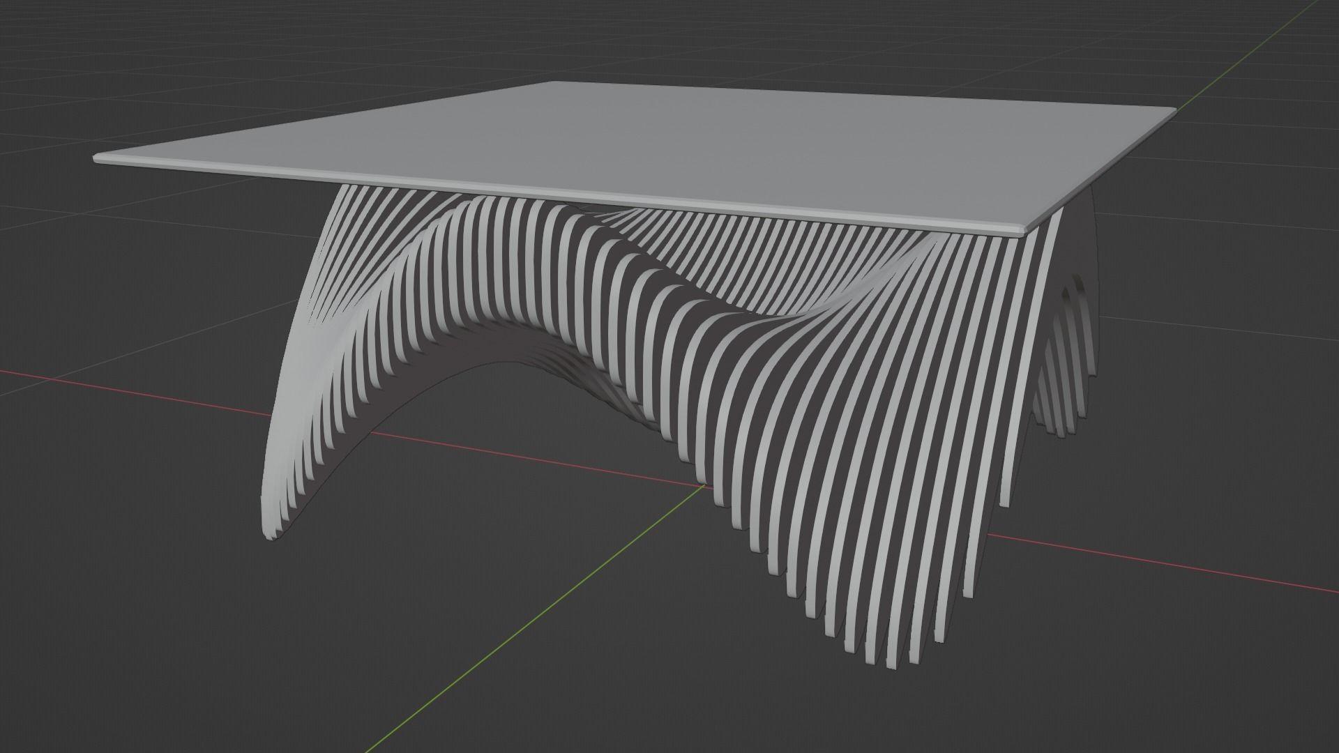 parametric table 3D model_3