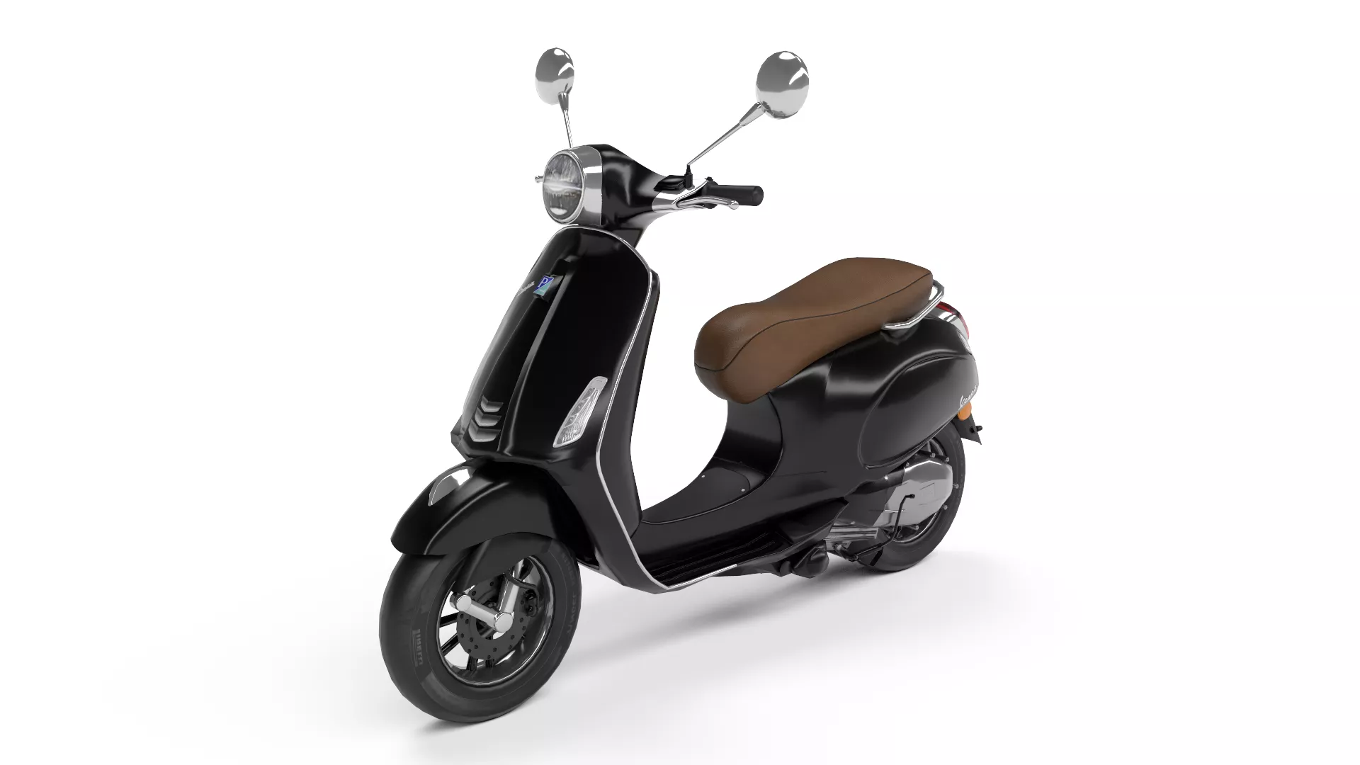 Vespa - Nero Convinto Low-poly 3D model