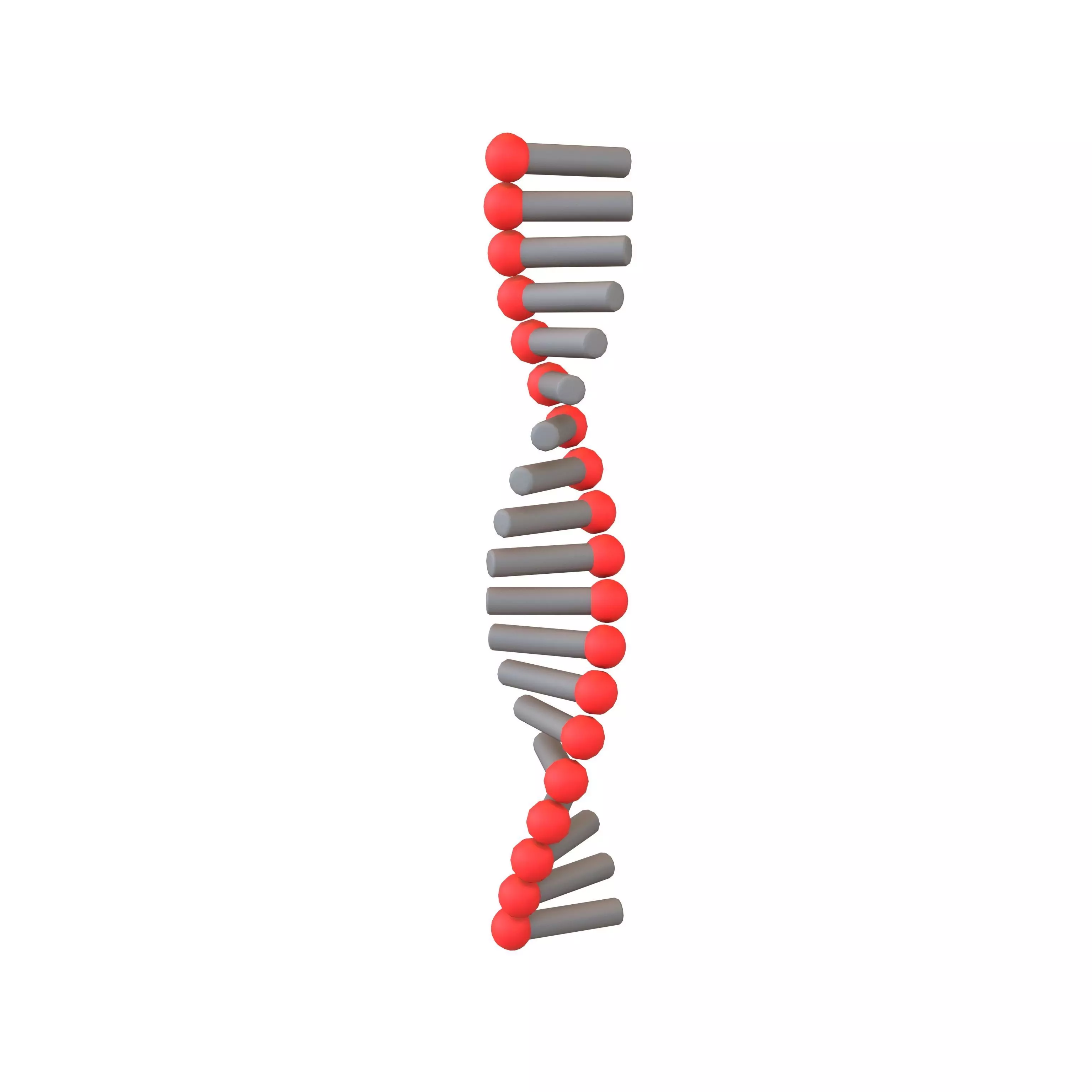 Cartoon RNA Molecule v1 004 Low-poly 3D model_0