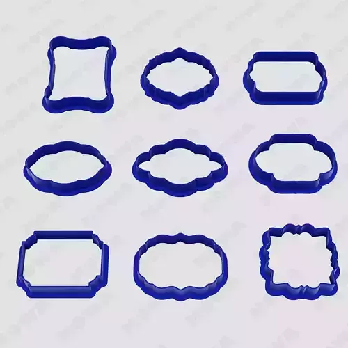 Rectangle Cookie Cutter Set 9 PCS
