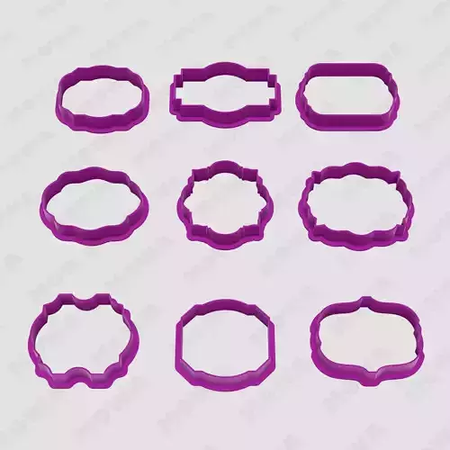 Geometric Shapes Set of 9 Cookie Cutters