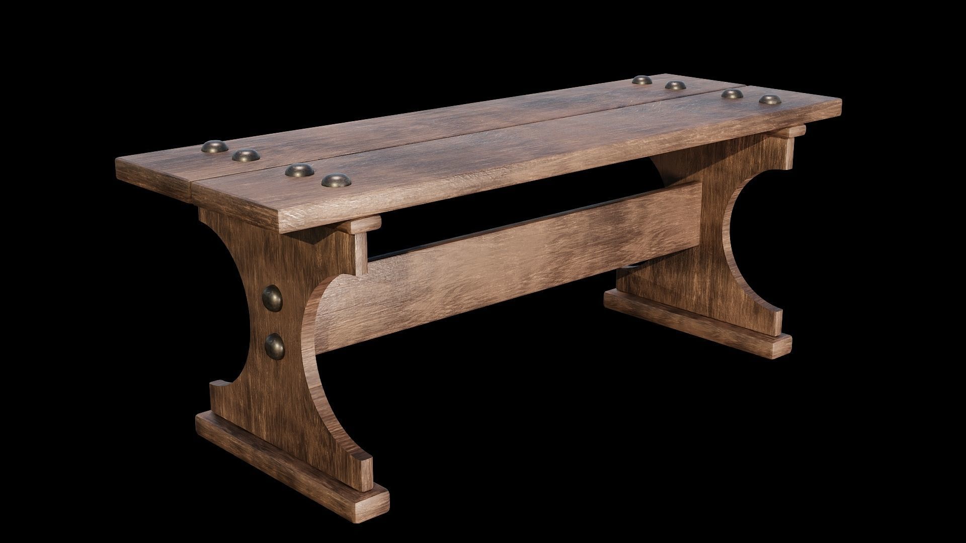 PBR WOOD FURNITURES - Asset - 01  - 4K Textures Game Ready Low-poly 3D model_9