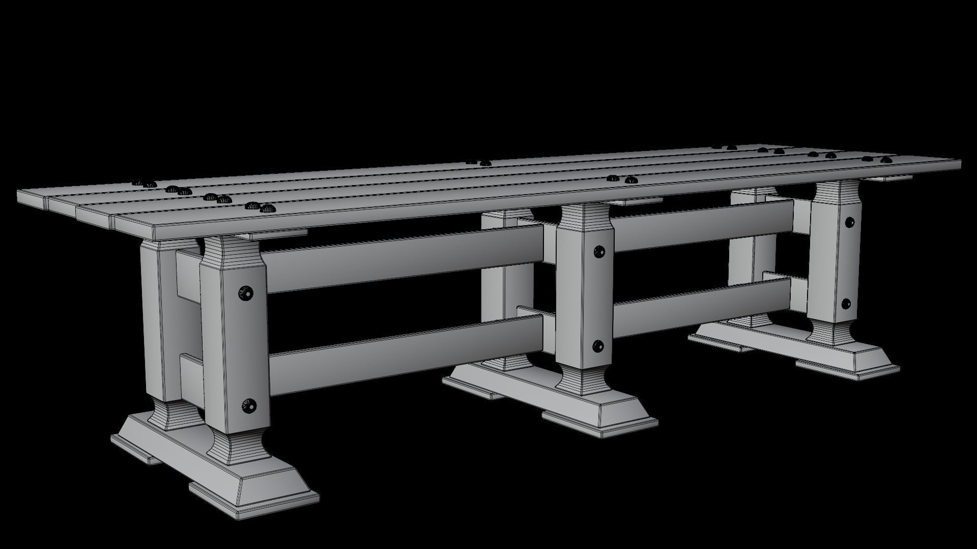 PBR WOOD FURNITURES - Asset - 01  - 4K Textures Game Ready Low-poly 3D model_14