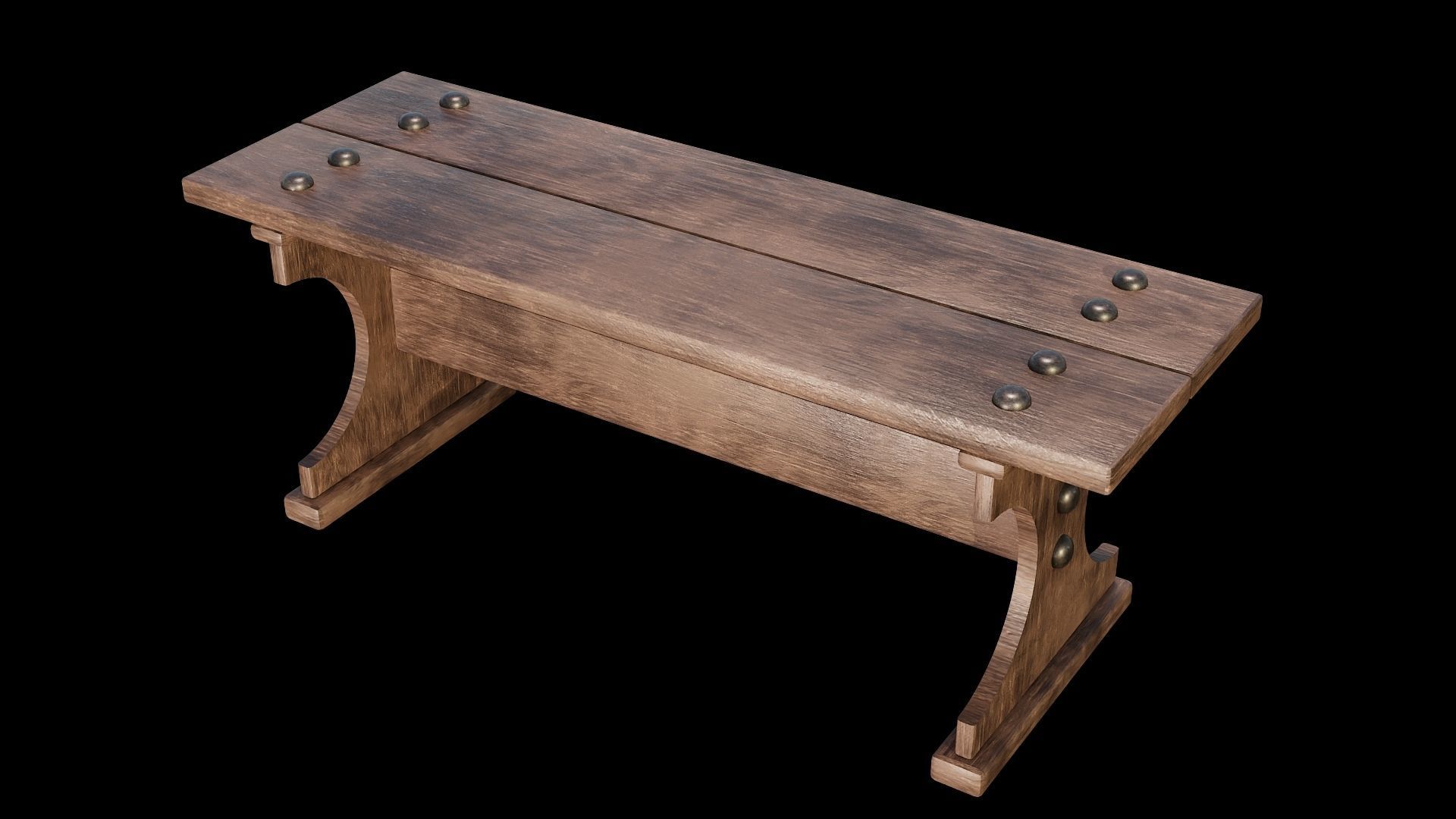 PBR WOOD FURNITURES - Asset - 01  - 4K Textures Game Ready Low-poly 3D model_12