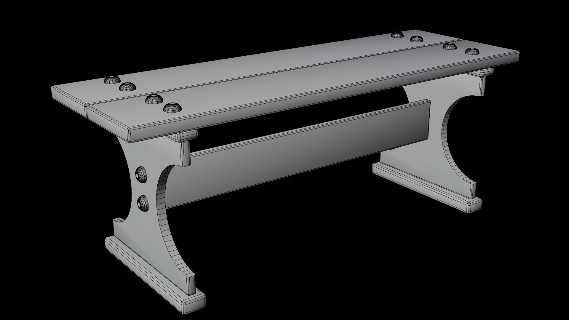 PBR WOOD FURNITURES - Asset - 01  - 4K Textures Game Ready Low-poly 3D model_15