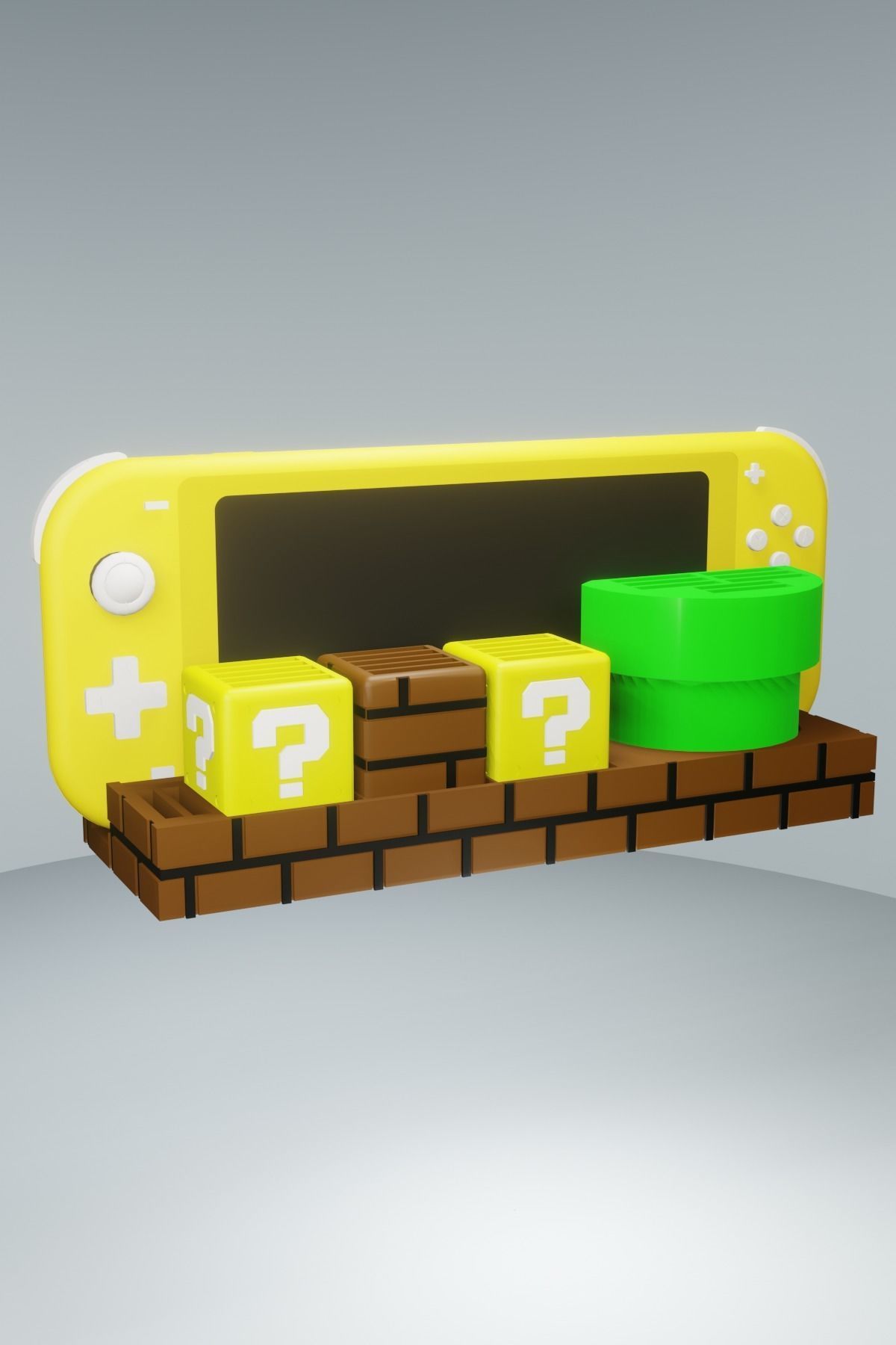 Support Nintendo Switch Mario World and 25 games 3D print model_8