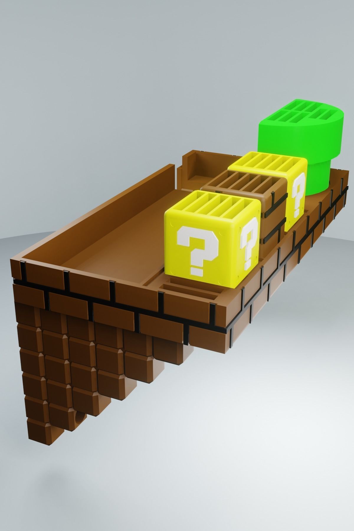 Support Nintendo Switch Mario World and 25 games 3D print model_11