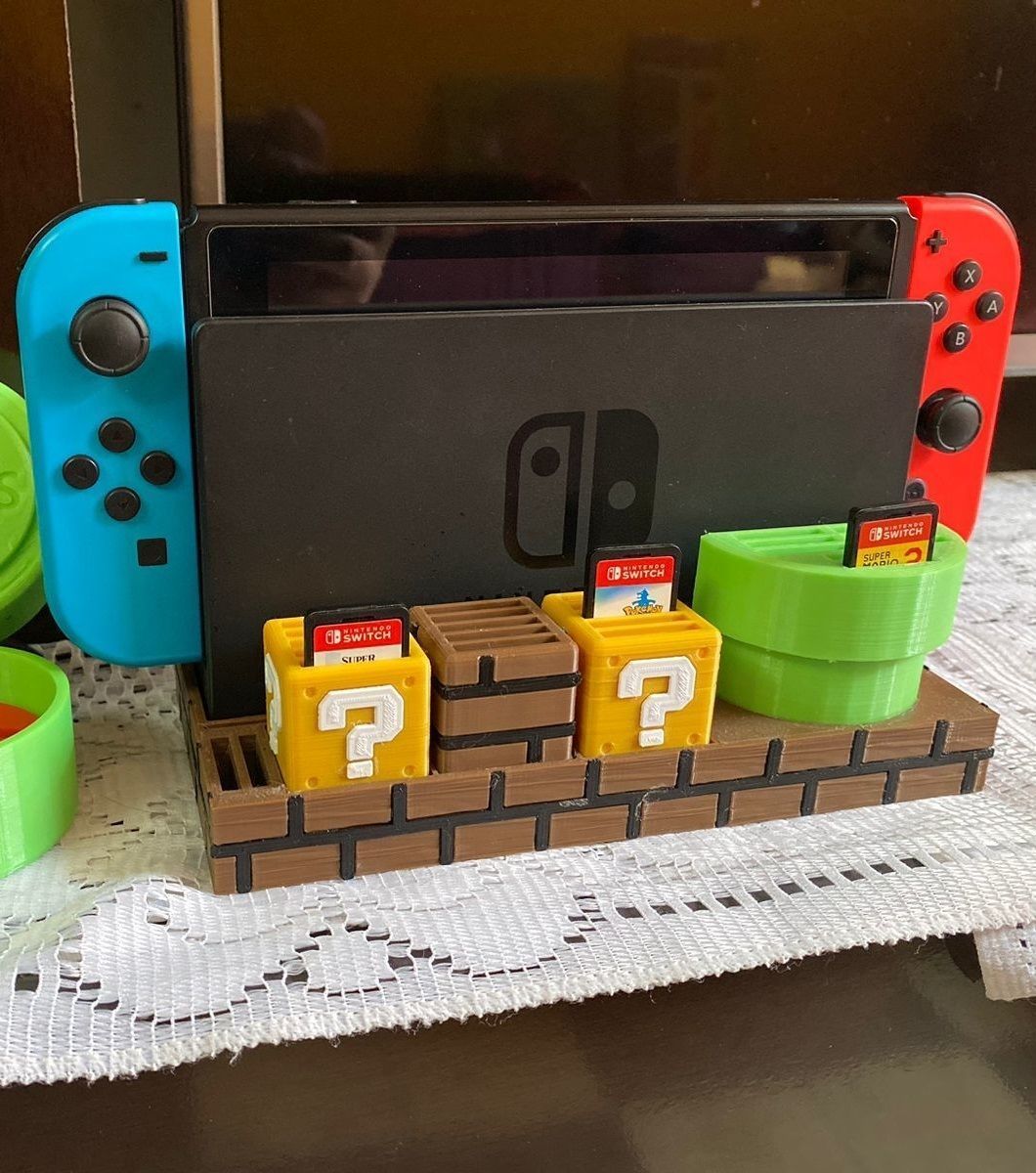 Support Nintendo Switch Mario World and 25 games 3D print model_2