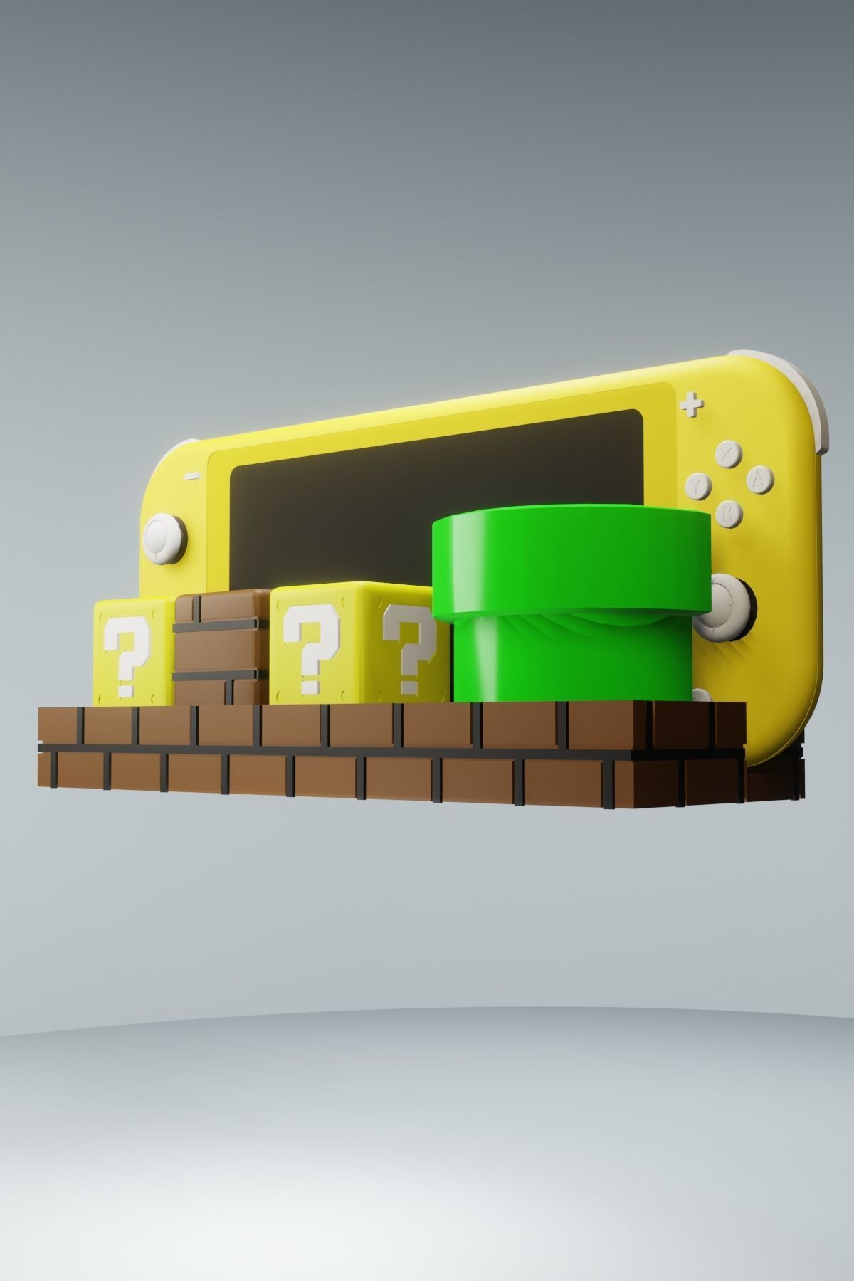 Support Nintendo Switch Mario World and 25 games 3D print model_17