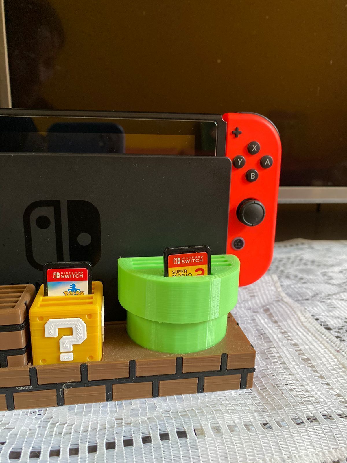 Support Nintendo Switch Mario World and 25 games 3D print model_7