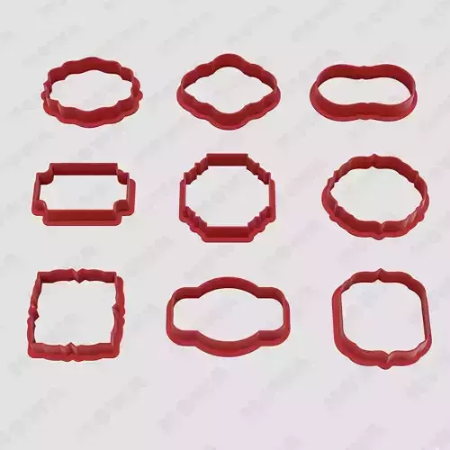 Geometric shape Biscuit Cookie Cutters Set 9 PCS