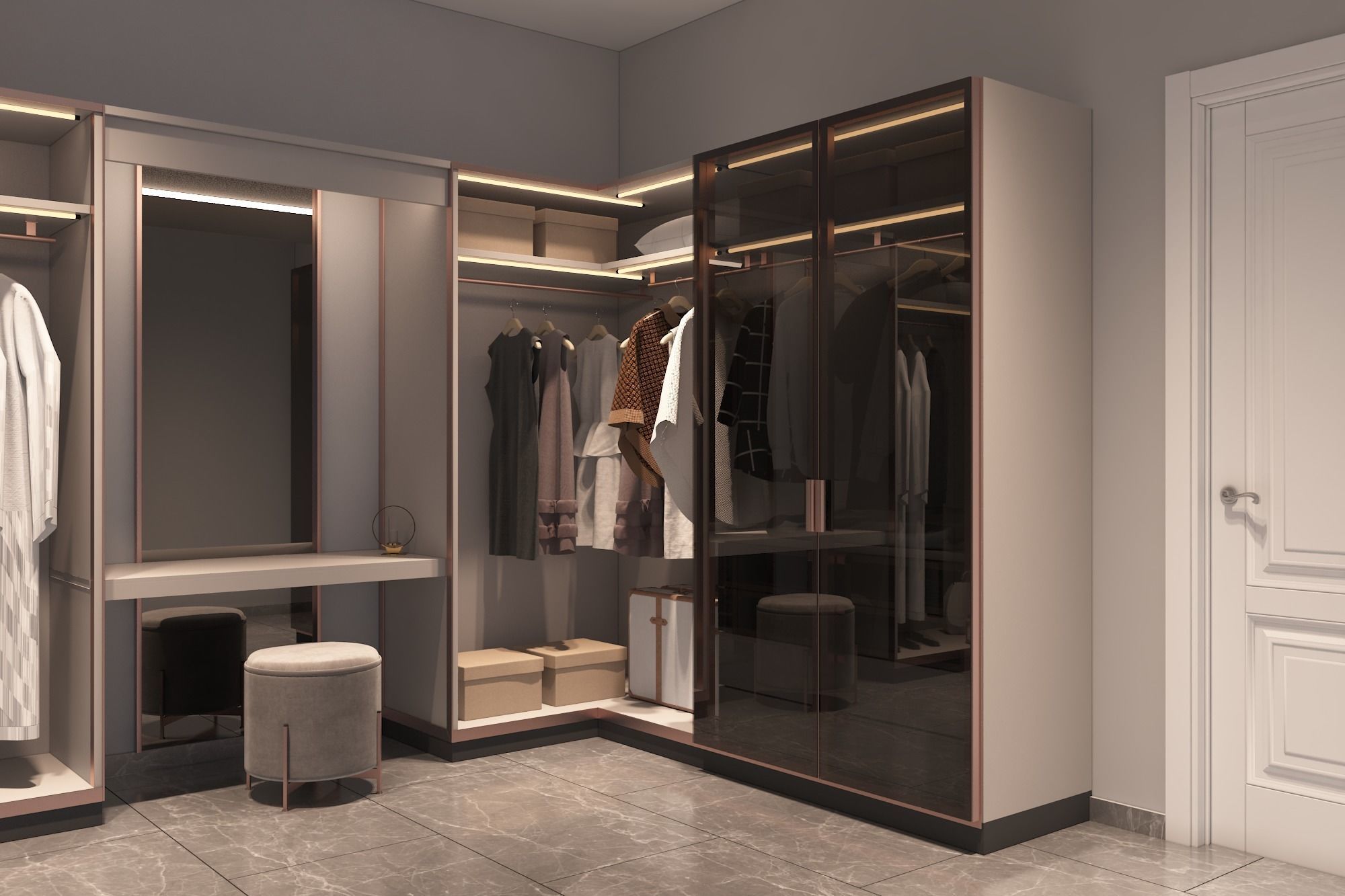 luxury master bedroom 3D model_5