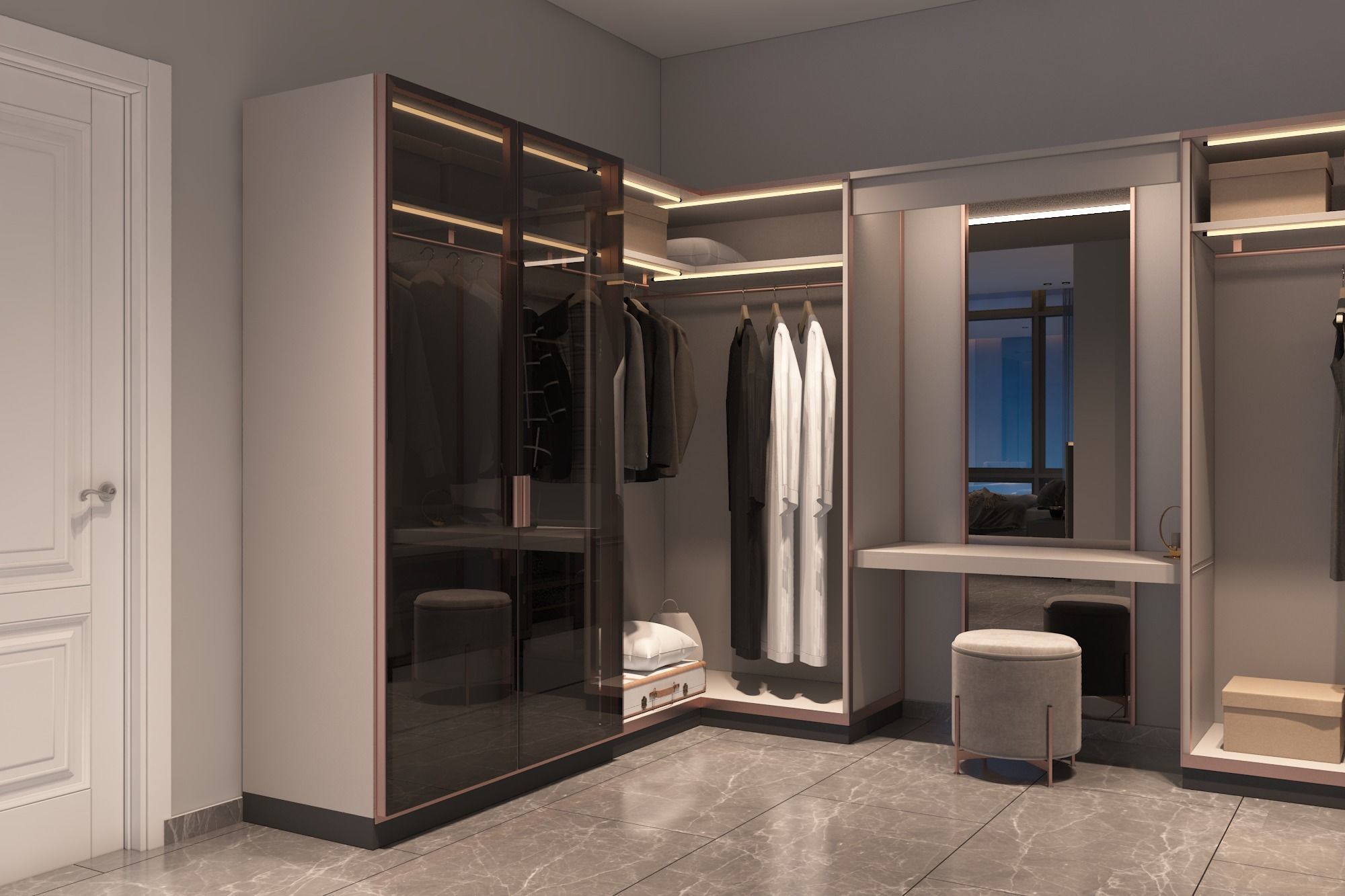 luxury master bedroom 3D model_4