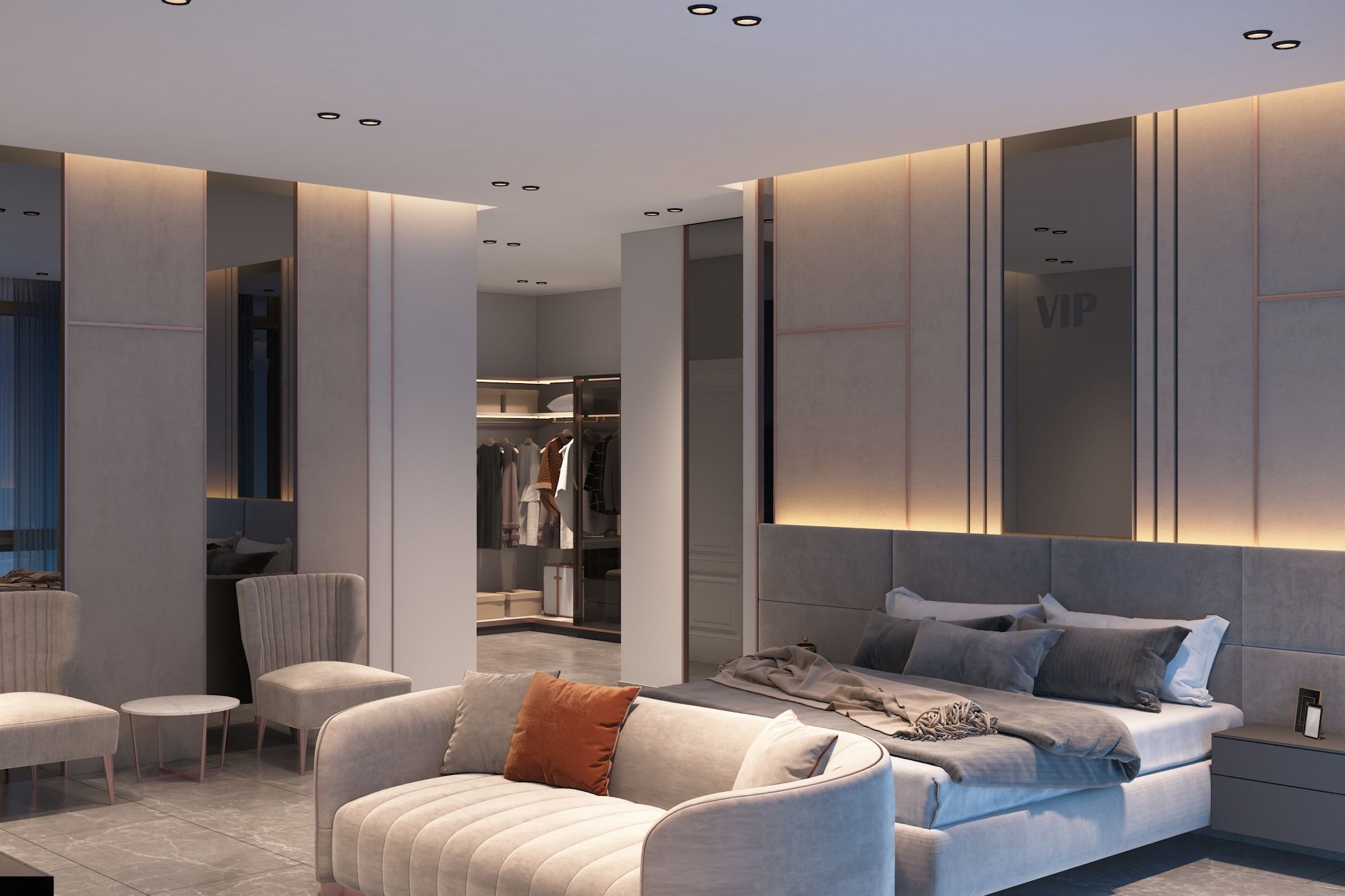 luxury master bedroom 3D model_1