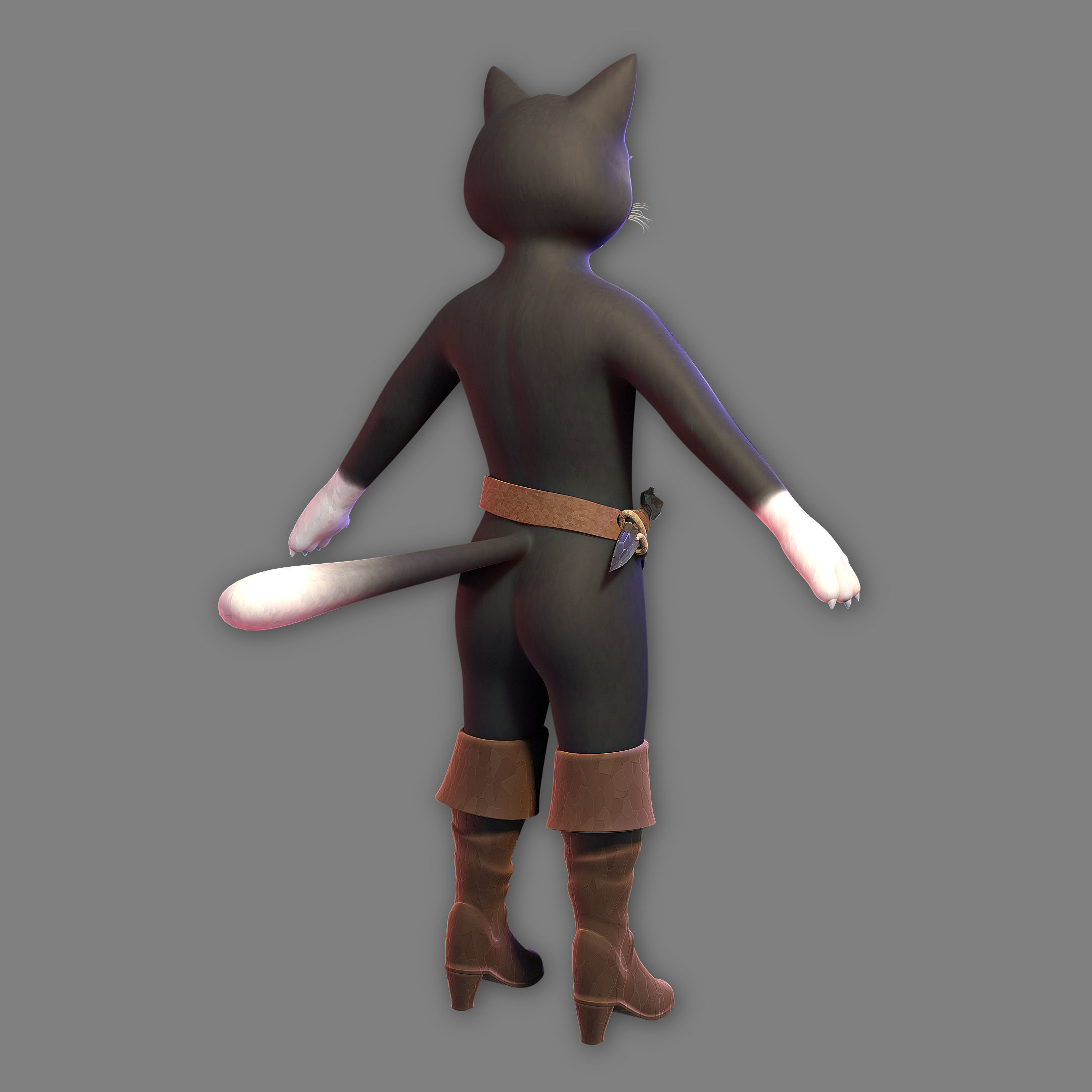 Kitty Softpaws RIGGED - Puss in Boots The Last Wish Low-poly 3D model_3