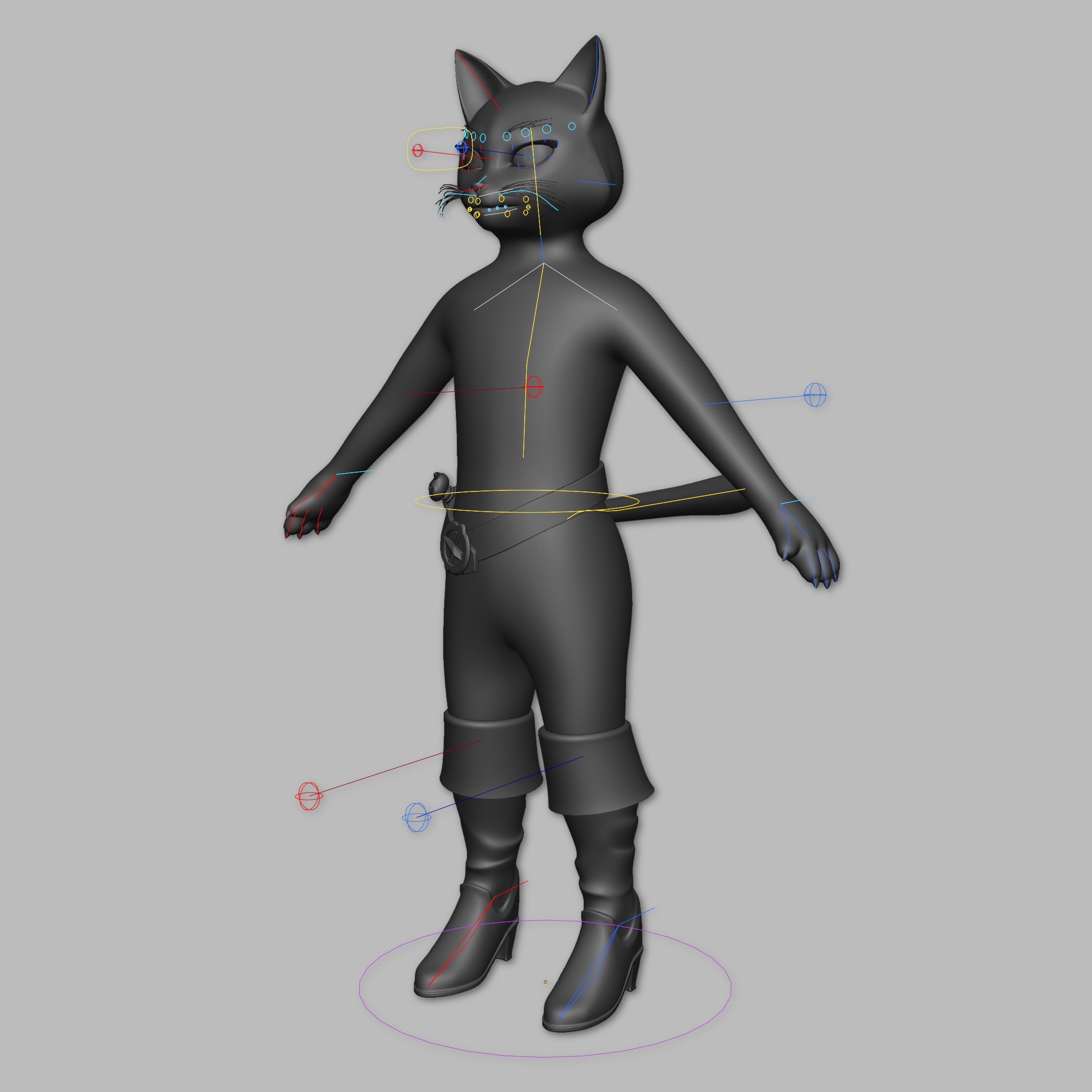 Kitty Softpaws RIGGED - Puss in Boots The Last Wish Low-poly 3D model_6