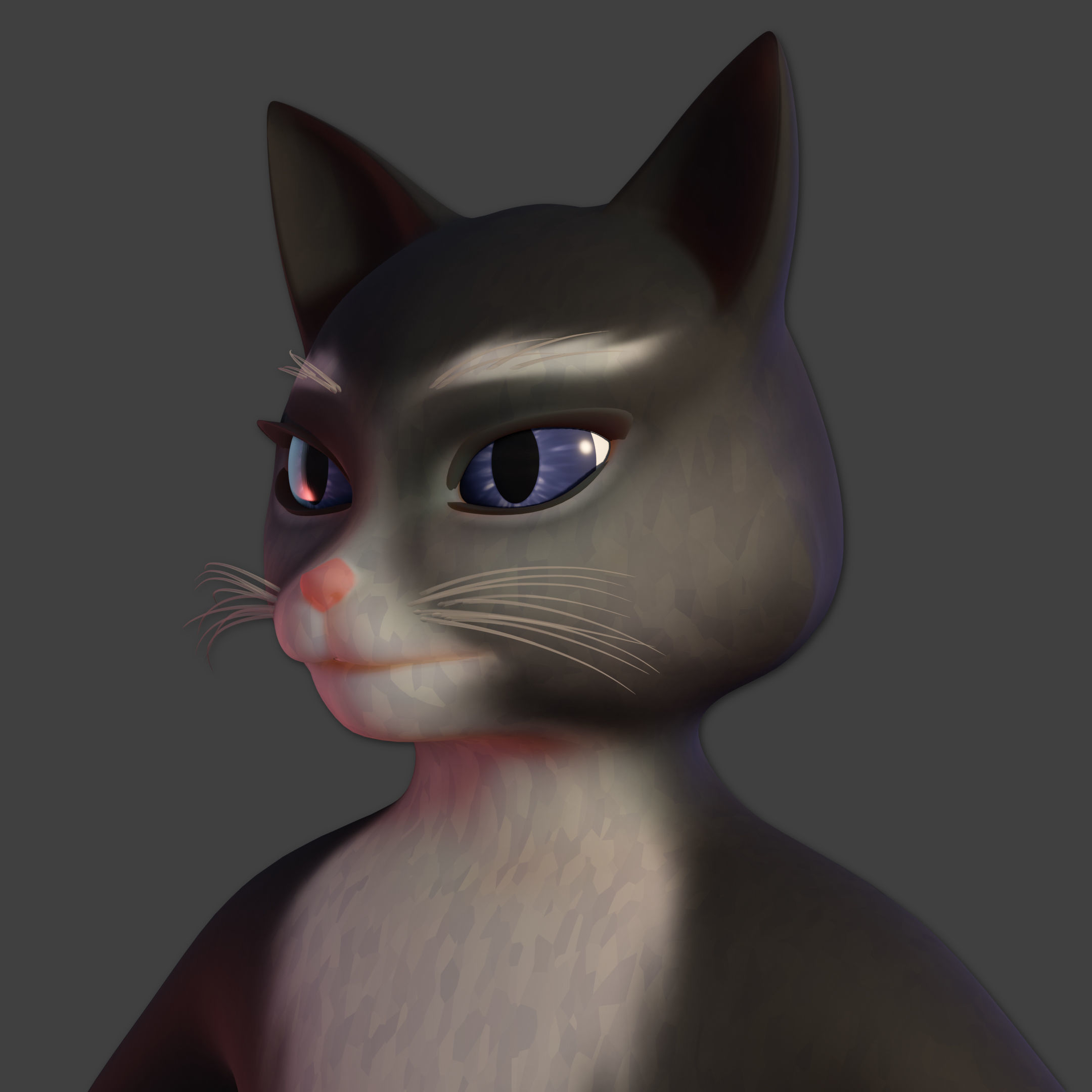 Kitty Softpaws RIGGED - Puss in Boots The Last Wish Low-poly 3D model_4