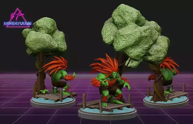 Blanka figure from Street Fighter