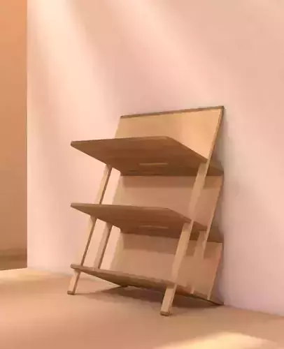 RTA bookshelf 3D model