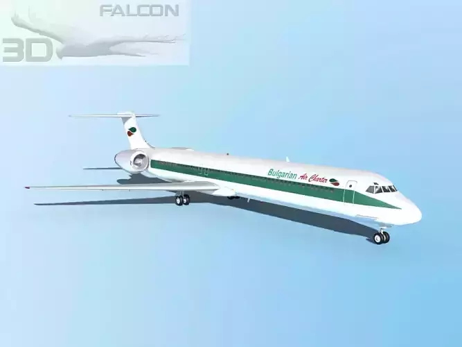 Falcon3D MD-80 Bulgarian Charter 3D model