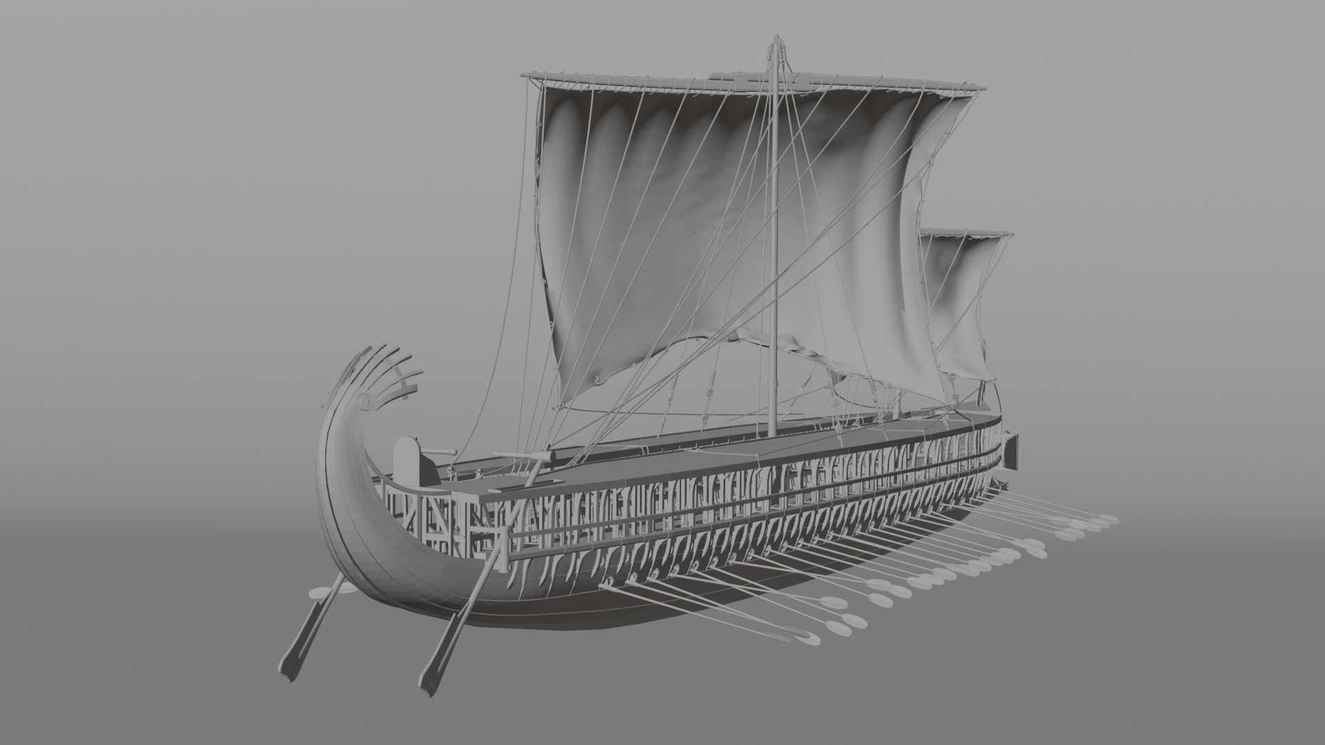 Sailboat 3D model_4