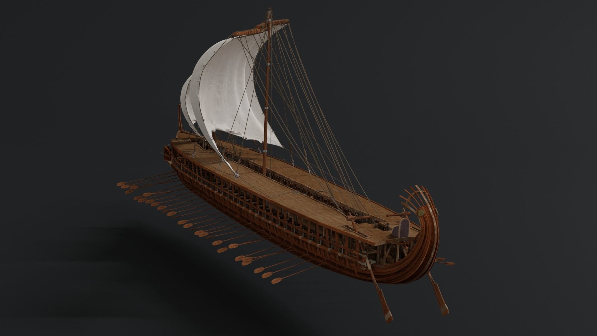 Sailboat 3D model_1