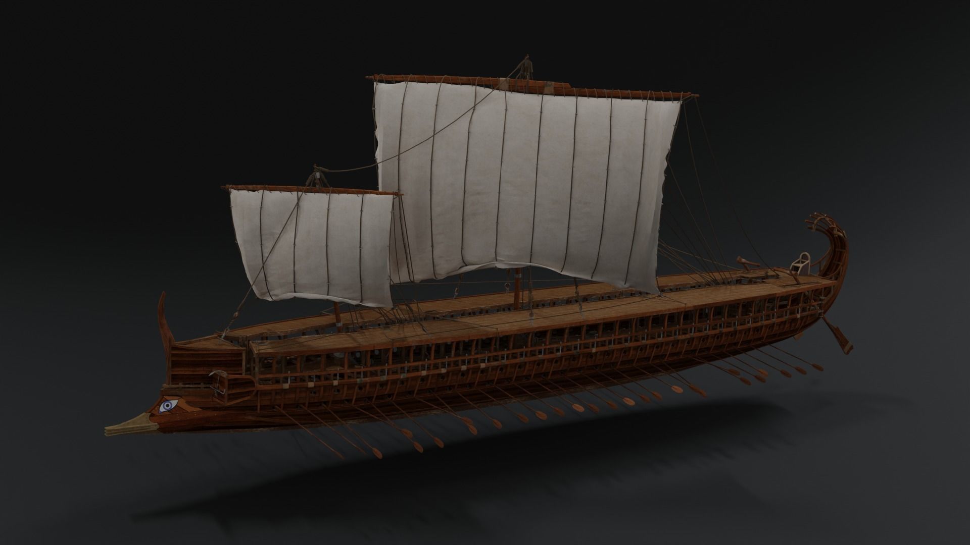 Sailboat 3D model_2