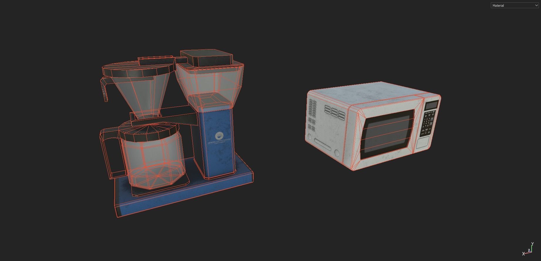 Appliances Prop Pack Low-poly 3D model_12