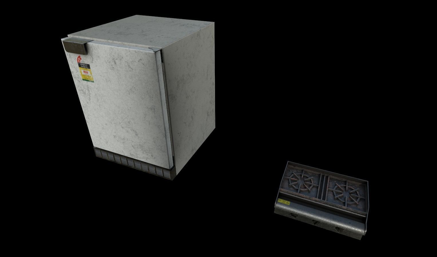 Appliances Prop Pack Low-poly 3D model_3