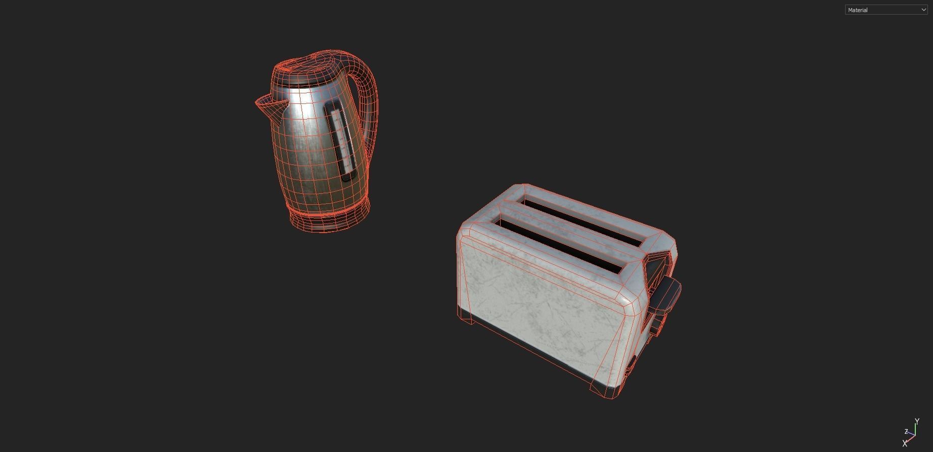 Appliances Prop Pack Low-poly 3D model_14