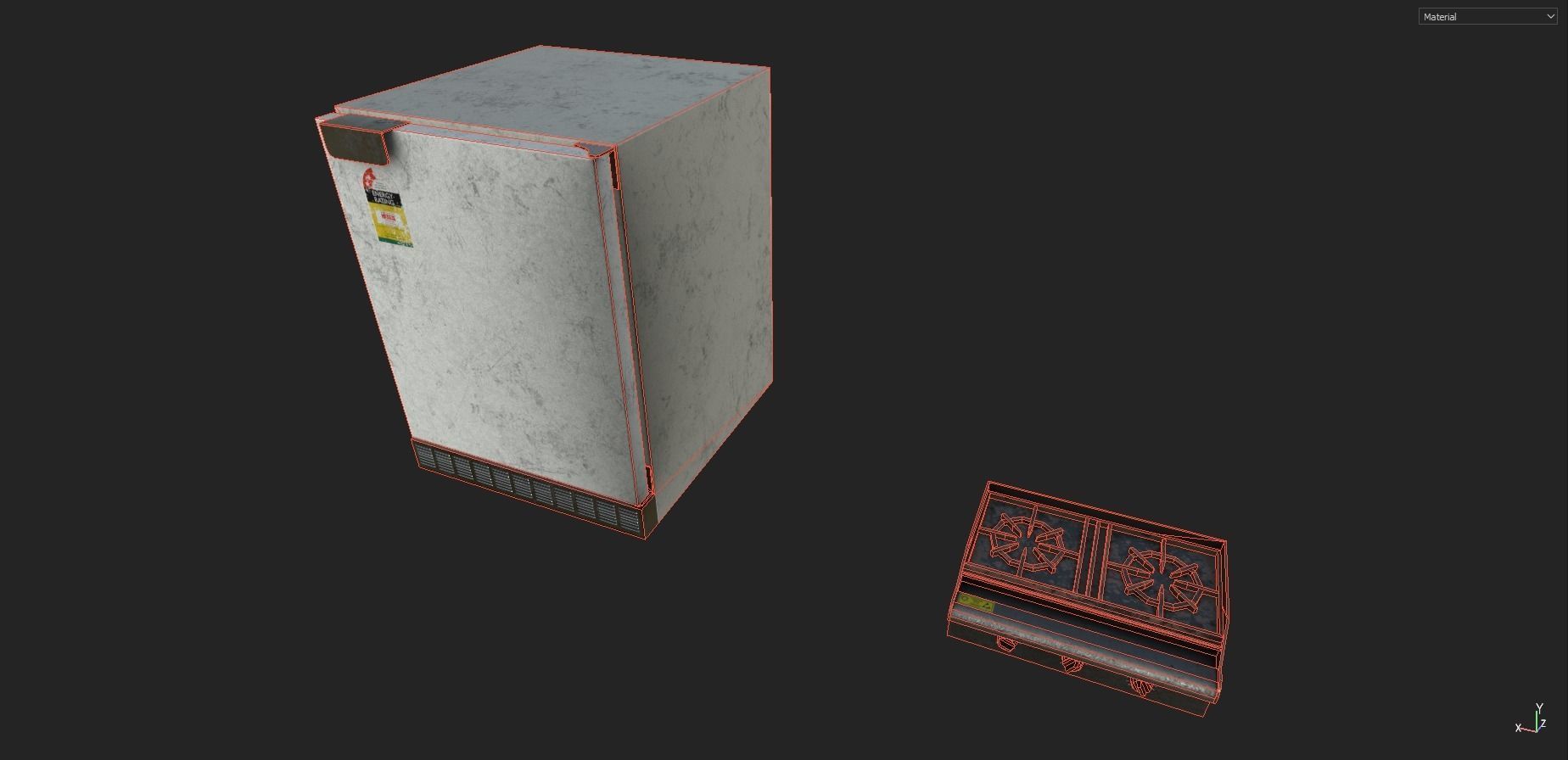 Appliances Prop Pack Low-poly 3D model_4