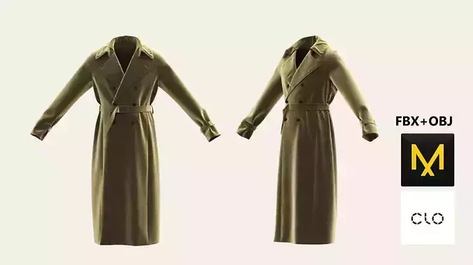 Mans Coat Marvelous Designer