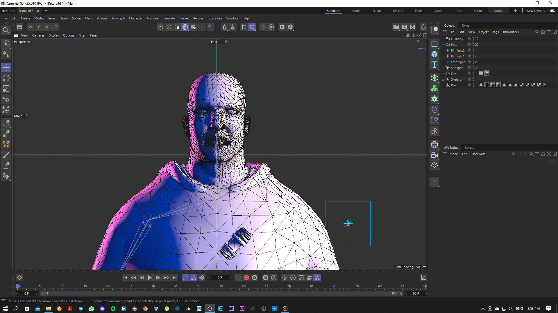 Stylized Rigged Character Low-poly 3D model_8