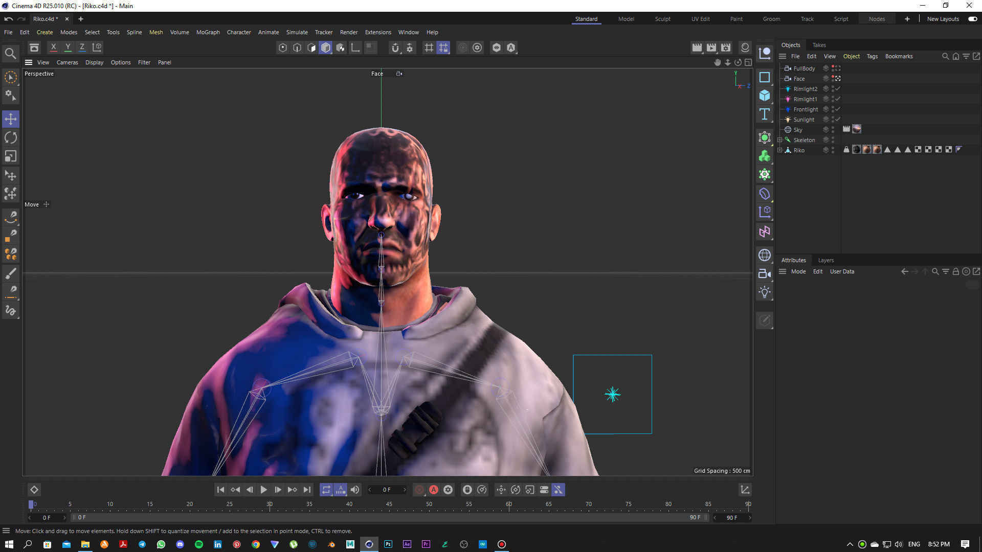 Stylized Rigged Character Low-poly 3D model_7