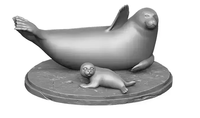 Larga seal for 3D printing stl 3D print model