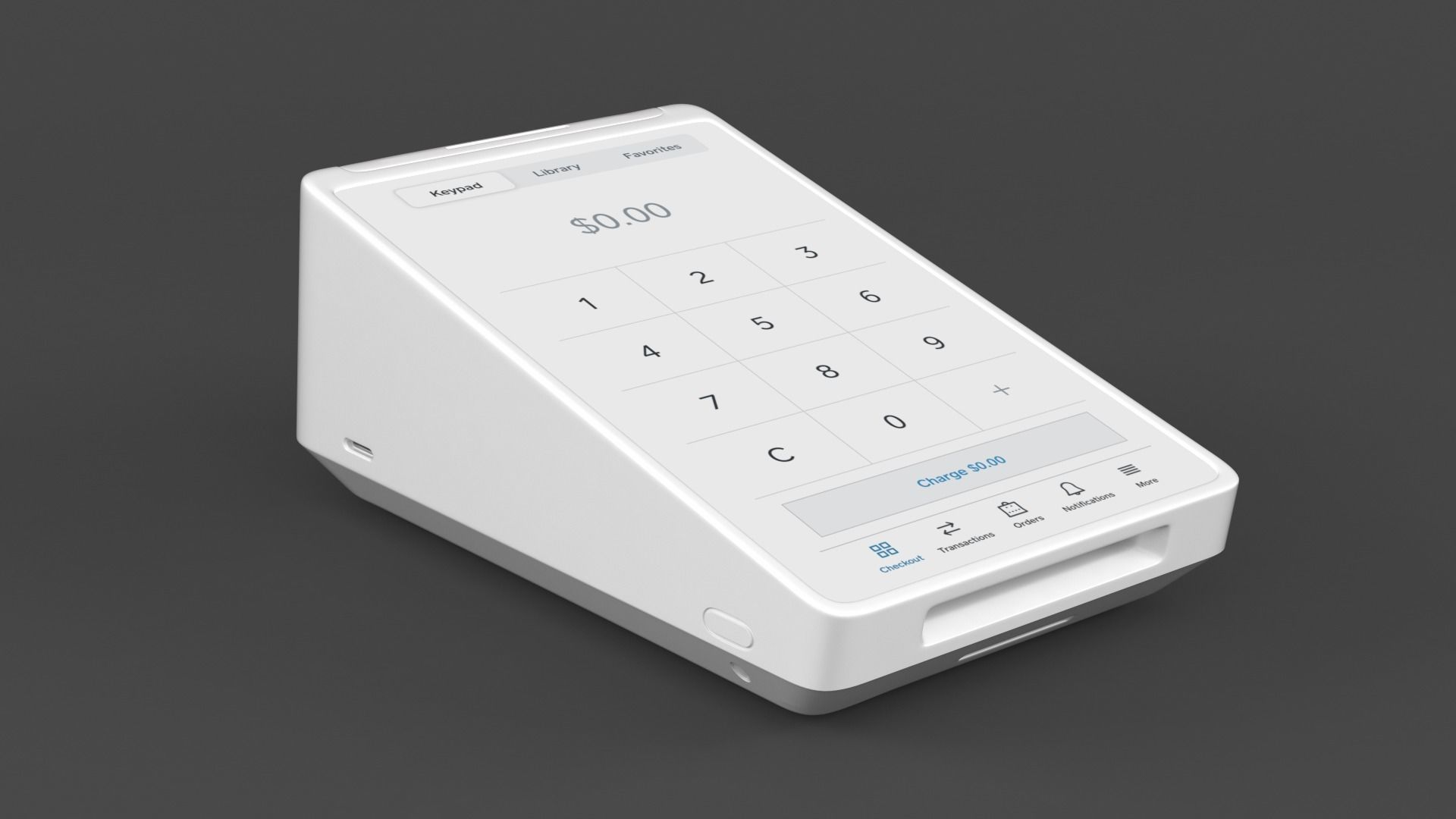 Square Terminal 3D model_2