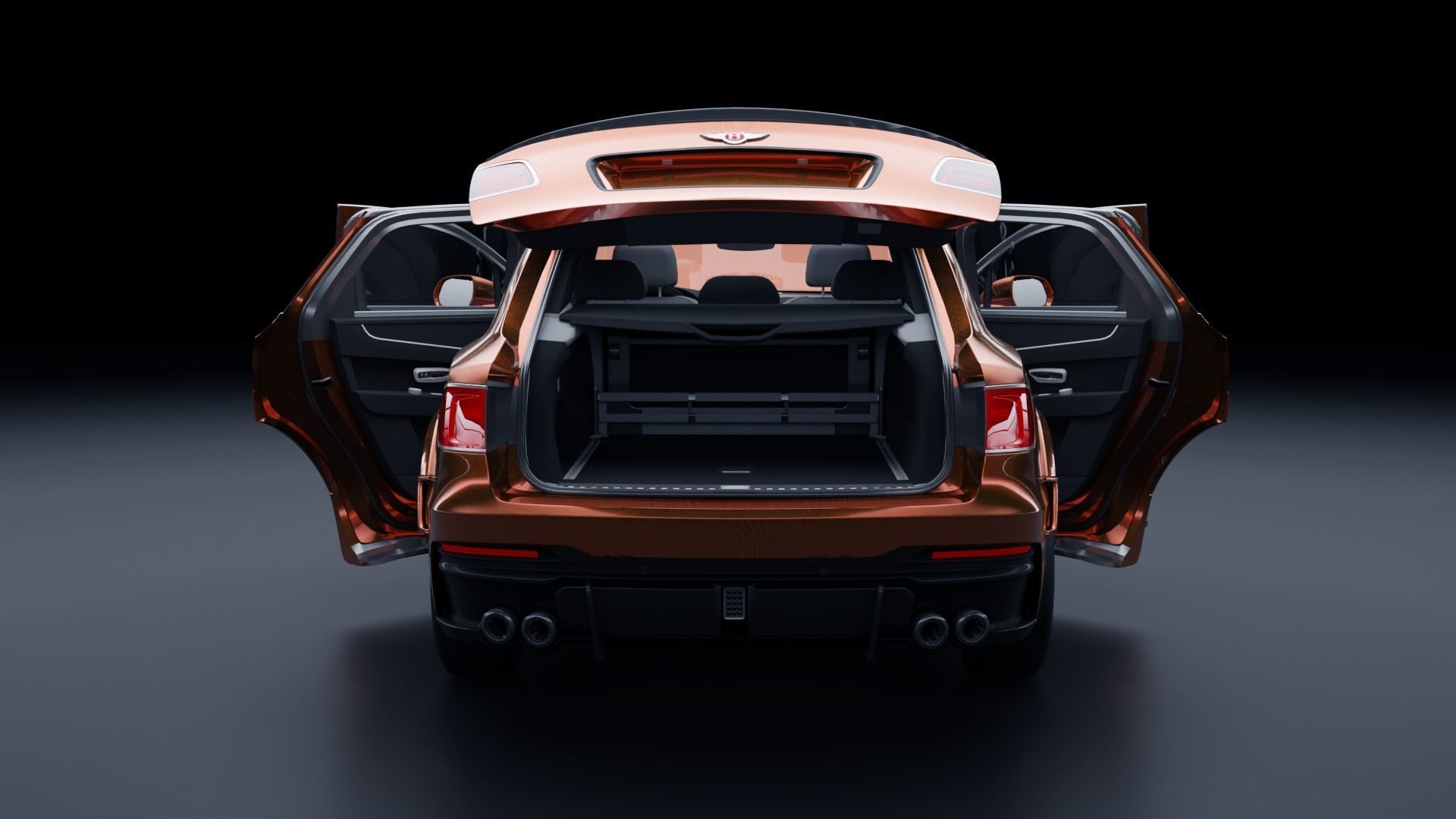 Bentley Bentayga Startech Low-poly 3D model_8