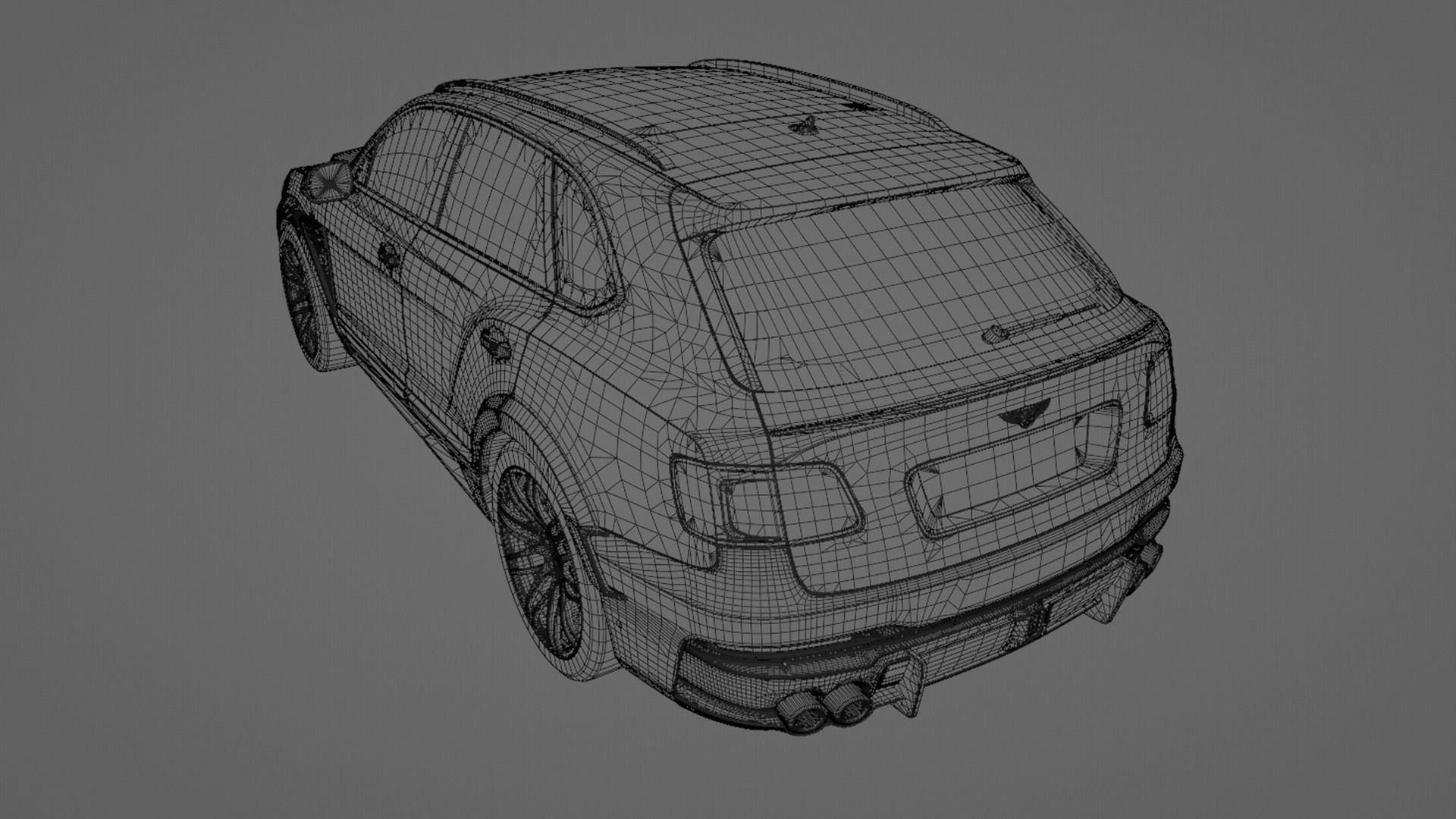 Bentley Bentayga Startech Low-poly 3D model_14