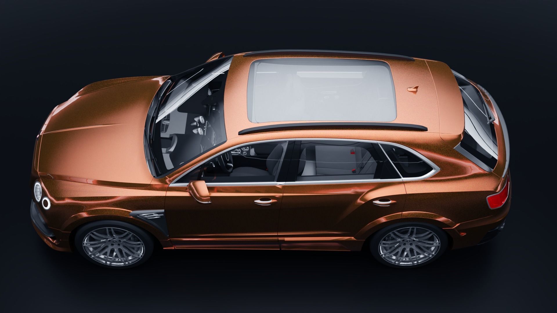 Bentley Bentayga Startech Low-poly 3D model_3