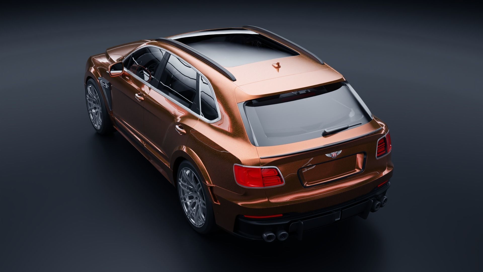 Bentley Bentayga Startech Low-poly 3D model_4