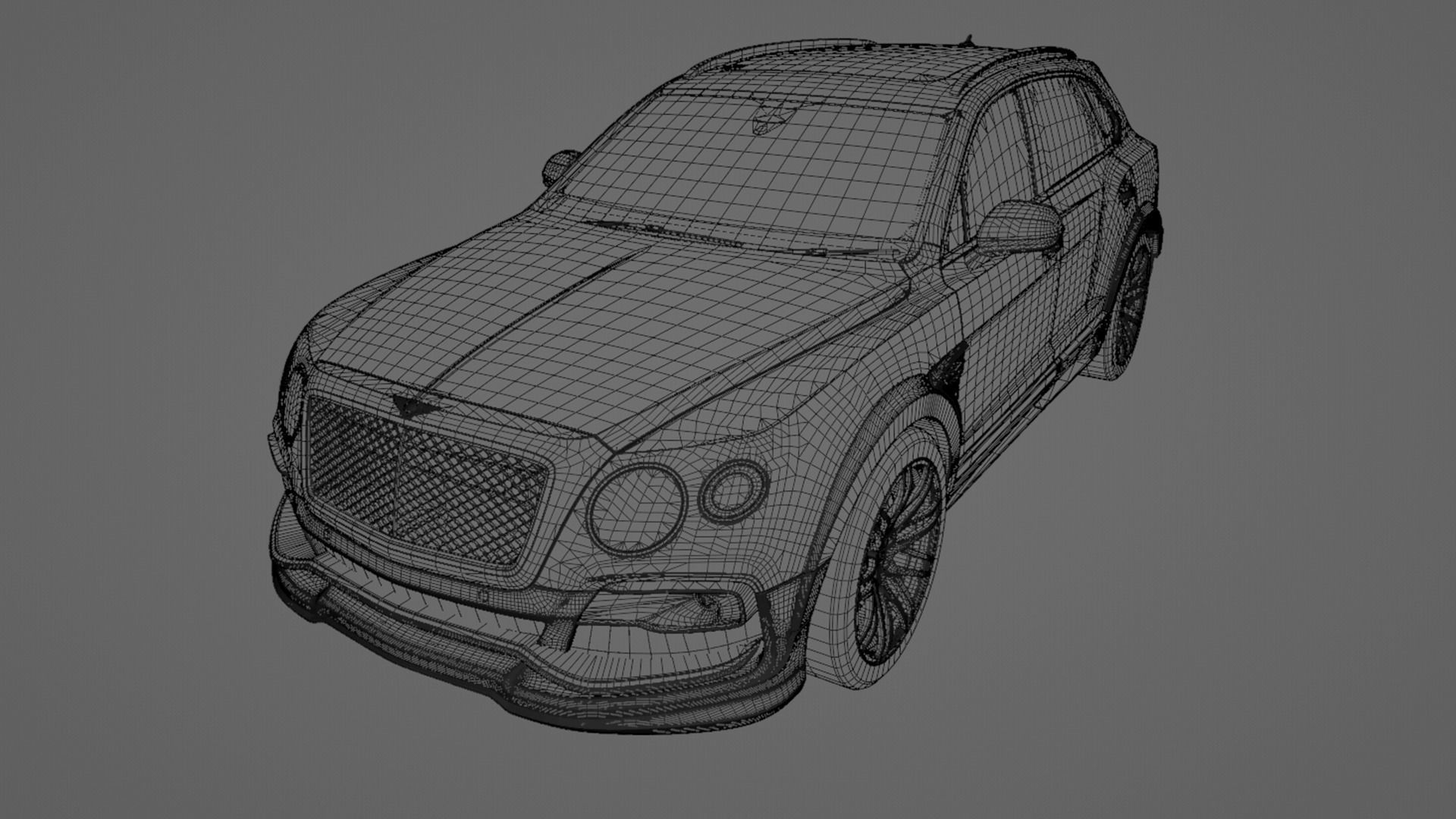 Bentley Bentayga Startech Low-poly 3D model_13