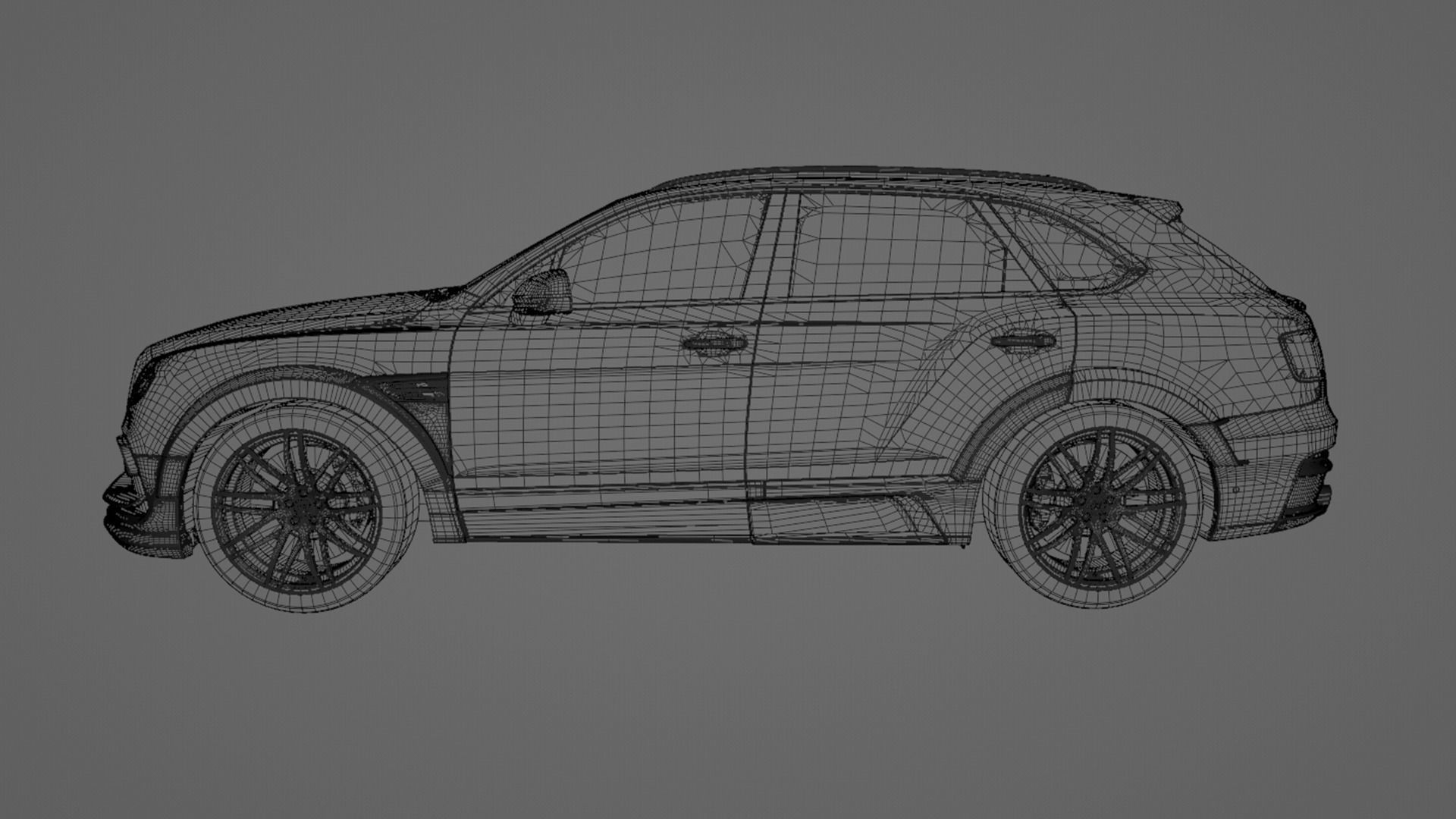 Bentley Bentayga Startech Low-poly 3D model_11