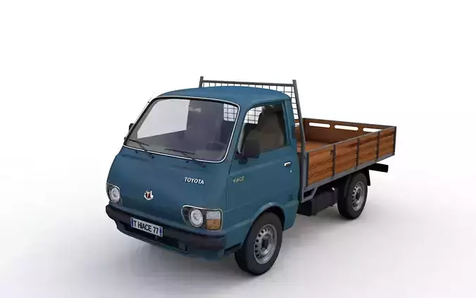 Toyota Hiace Pickup Truck 1977 Wood box