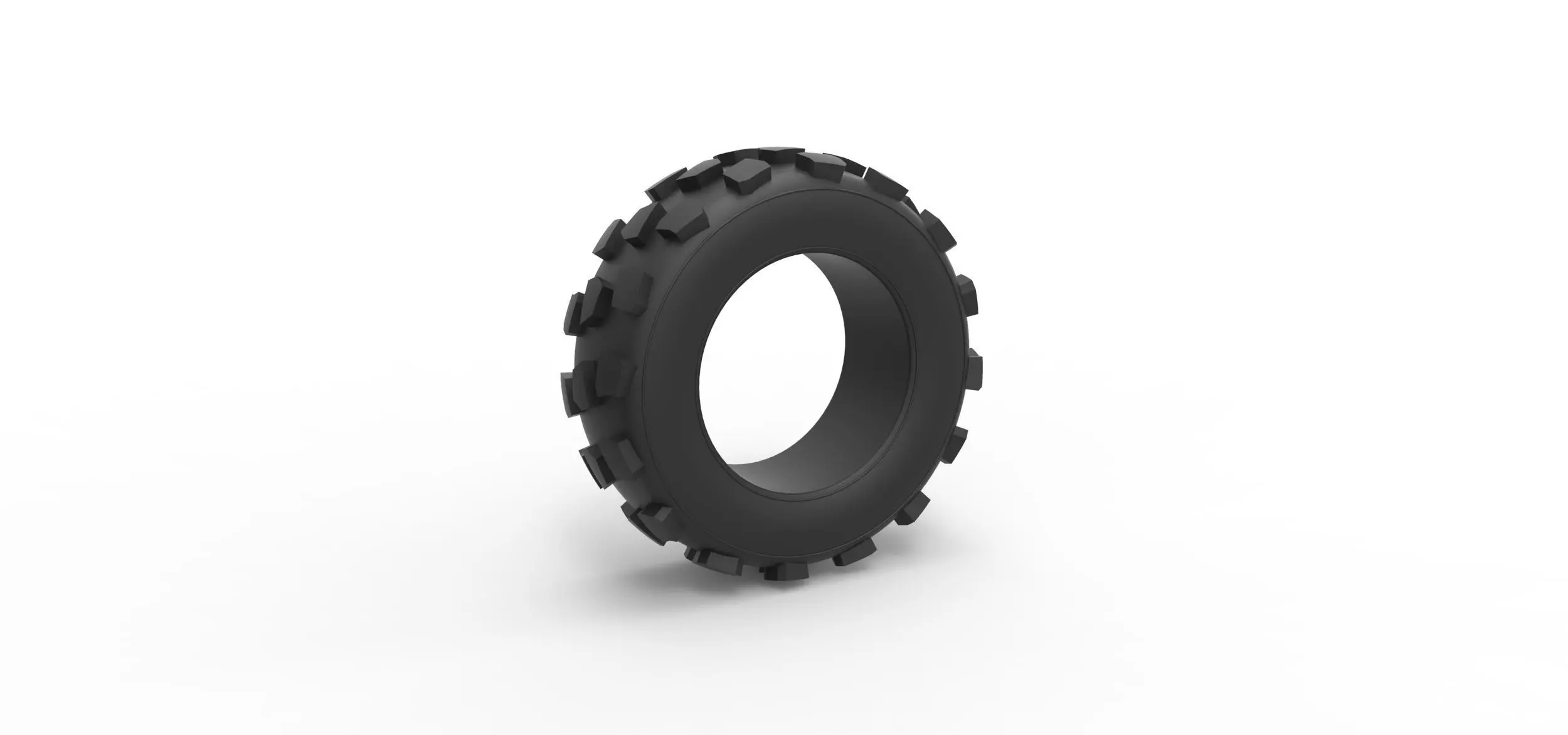 Offroad tire 61 Scale 1 to 25 3D print model_0