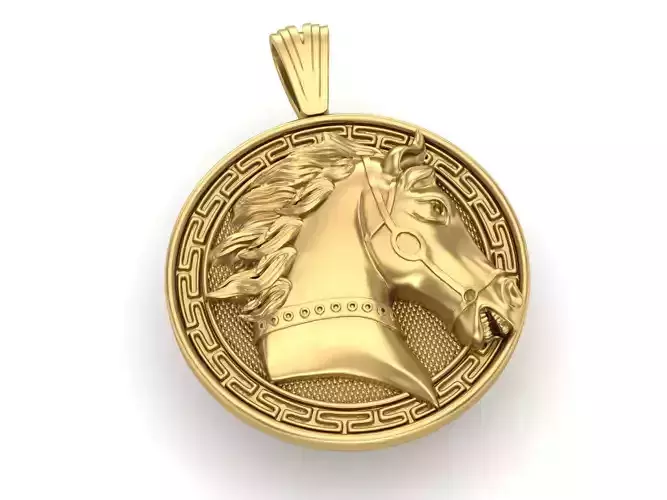 Horse Pendant 3d Printable