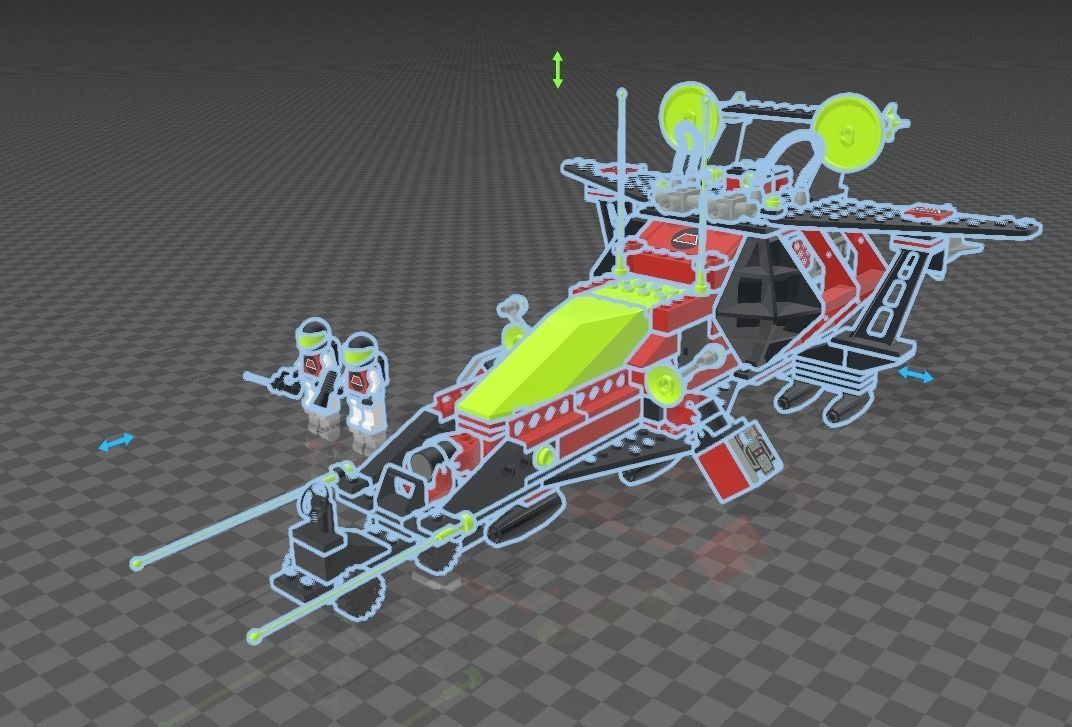 LEGO STELLAR RECON VOYAGER M-TRON 6956 3D print model_6